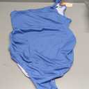 Summer Mae Maternity Swimsuit One Piece One Shoulder Ribbed Pregnancy Bathing Suit, Large