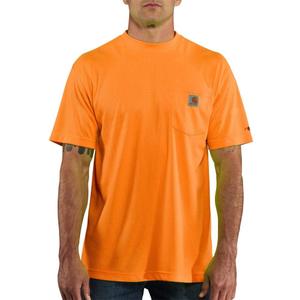 Carhartt Men's 100493 Force Color Enhanced Short Sleeve T-Shirt (XX-Large, Orange)