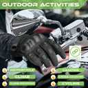 WESTWOOD FOX Motorcycle Gloves for Men and Women Power Sports Racing Gloves Full Finger Touchscreen Car Driving Glove Motorbike BMX ATV MTB Riding Mountain Protection Glove