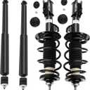 ECCPP Complete Struts Spring Assembly Front and Rear Struts Shock Coil Spring Fit for 2006-2011 for Toyota Yaris - 272289 343442