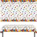 C L cooper life 2pcs Guitar Tablecloths for Guitar Birthday Party Decoration Guitar Music Note Table Covers Music Theme Table Decor for Guitar Music Theme Party Baby Shower Supplies