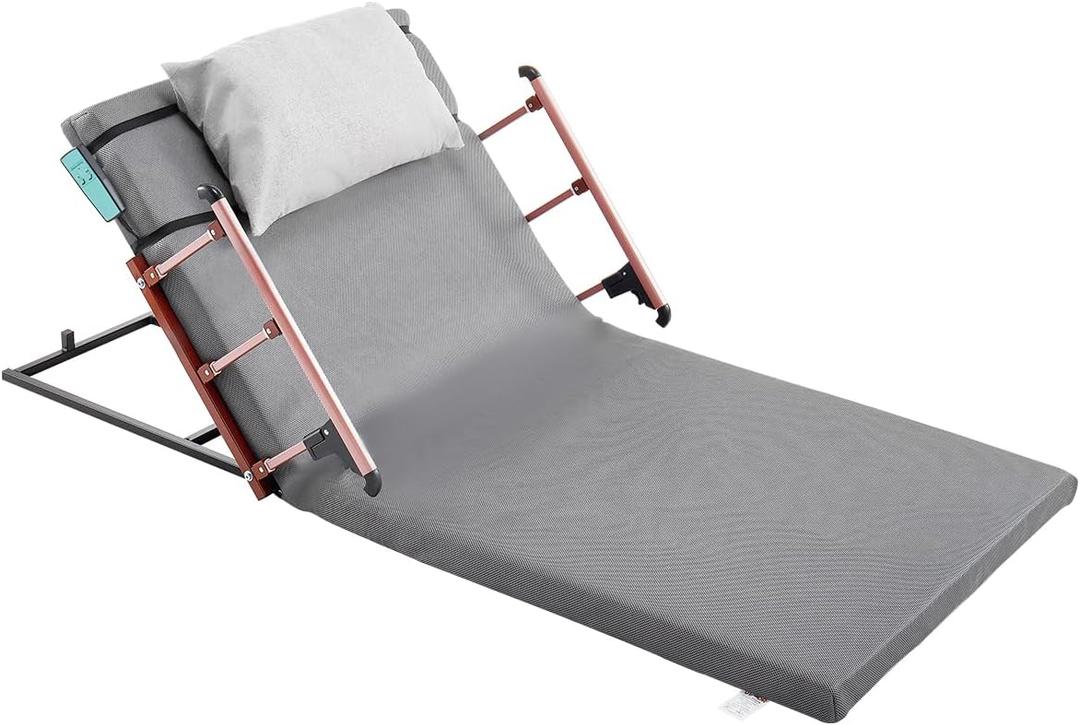 VEVOR Electric Lifting Backrest for Bed, 300 lbs Capacity, 4-68 Adjustable Lifting Bed Backrest, with Collapse Rails for Pregnant Women Elderly Patient Handicap