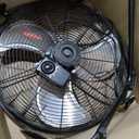 iLIVING 20 Inch Heavy Duty Floor & Wall Mount Fan - 5750 CFM High Velocity, 120-Watt, 3-Speed, Industrial Cooling for Garage, Workshop, Office, Home - UL Listed, Black