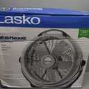 Lasko Wind Machine Fan, Air Circulator Fan with 3 Speeds, 20" Model 3300, Gray