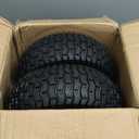 13x5.00-6 Rubber Lawn Mower Tire and Wheel, 2 Pcs Replacement 13x5-6nhs Riding Mowers Lawn Pneumatic Tire with Bearing Bore 3/4" & 5/8", 3" -4.5" Centered Hub