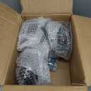 Nefish 5 Inch Heavy Duty Casters Set of 4, Solid Rubber Outdoor Casters Wheels, Industrial Grade Rubber Castors with Knobby Tread for Cart, Wagon and Chicken Coop (2 Brake & 2 Rigid)