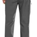 Men's Casual Cargo Pants Workout Sweatpants Joggers Stretch Hiking Drawstring Tactical Trousers (Gray, XXL)