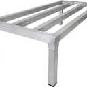 F&L Heavy-Duty Aluminum Dunnage Rack – 1850 lb Capacity, All-Welded Aluminum Storage Platform Designed for Warehouses, Restaurants, Retail Backrooms, and Industrial Use (48"x24"x12")