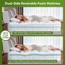 5 Inch King Size Mattress Topper,Memory Foam Mattress Toppers-2.5" Gel Cooling Foam Mattress Pad+2.5" 1500GSM Thick Bamboo Pillow Top with 2X Soft and Supportive for Back Pain Relief,80 * 76 * 5in