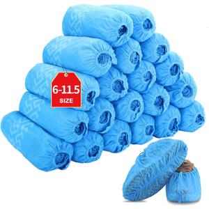 Shoe Covers Disposable 200 Pack (100 Pairs) | Non-Slip, Durable, Indoor | Protect Your Home, Floors and Shoes (XX-Large)