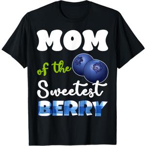 Mom Berry 1st Birthday Blueberry Theme Sweetest of Berry T-Shirt