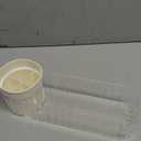 Poeland Clear Rotating Storage Box, Makeup Organizer Tray, Medicine Cabinet Shelves Organizer for Bathroom Mirror Cabinets, Counter, Vanity (Transparent)