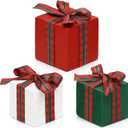 Christmas Tiered Tray Decor Set of 3 Mini Wood Small Table Decor Shelf decor