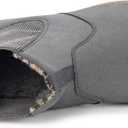 Womens Mens Chelsea Boots Minimalist Winter Snow Boots Wide Width Ankle Booties with Arch Support Slip-on Short Boot Shoes (Grey)