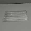 Chinco 4 Pieces Magnifying Ruler Clear Data Processing Magnification Plastic Transparent Accounting Drafting Tools Kits Construction for Reading Drawing (12 Inch)