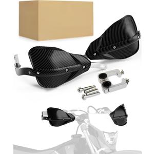 JFG RACING Dirt Bike Motorcycle Hand Guards,Universal for 7/8" 22mm and 1 1/8" 28mm Handlebar for Snowmobile Motocross MX Enduro KLX KX CRF YZ DRZ DR HAWK 250 125 350 650 - Black