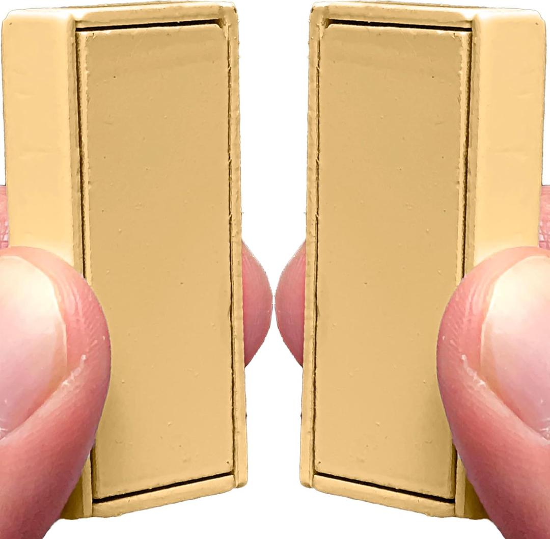 Magnetic Curtain Weights 24 Pack of Waterproof Magnets + Carrying Case, Great Home Decor for Bathroom, Shower, Liner, Flags, and Sheer, Heavy Duty Works Outdoor to Stop Wind (24 Pack, Beige)