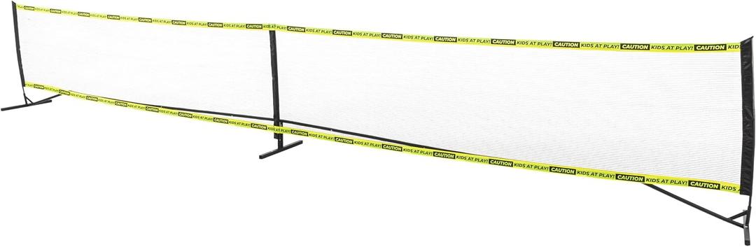 Franklin Sports Kids Driveway Barrier Net - Visual Safety Fence - Outdoor Guard Barrier for Street, Pool + More - Protects up to 20 Feet - Easy Assembly