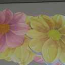 48 Pcs Flower Shaped Disposable Paper Place Mats 13 x 13 inches Floral Table Place mats Decorative for Dining Table Setting Birthday Party Supplies Wedding Bridal Shower Spring Summer Decor