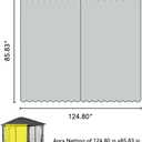 Sunjoy Mosquito Netting for 11 ft. 13 ft. Wood-Framed Gazebos, Outdoor 4-Panel Sidewall Mesh Netting Screen with Zipper, Black