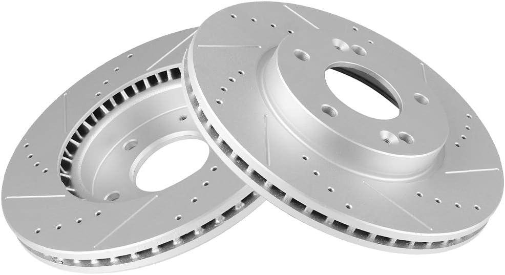 Brake Rotors, OCPTY Prime Choice Front Rotors Kits fit for Hyundai Elantra,Elantra Coupe,Elantra GT,Veloster,for Kia Forte,Forte Koup,Forte5,Soul