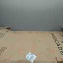 Solid Wooden Modern Triangle Coffee Table: Unique Funky Coffee Tables for Living Room, Oval Mid-Century Irregular Abstract Tea Tables for Patio Office Balcony Bedroom (Walnut, 35" L x 24" W x 16" H)