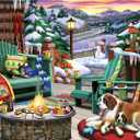 Ravensburger - Aprs All Day - 500 Piece Large Format Jigsaw Puzzle - Beautiful Depiction of The Ideal Front Porch in Winter - Frameable - Premium Quality - Puzzles for Adults