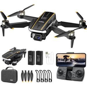  CHUBORY Premium FPV Drone with HD Camera for Adults & New Pilots CHUBORY A68 Pro Brushless Motor Quadcopter 2K Capture Auto Hover Smart 3D Flips Headless Mode Custom Trajectory Flight