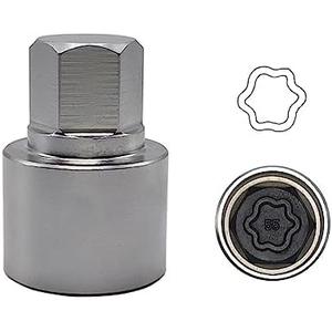 JEUCLEL 055 Wheel Locking Nut Key Compatible with BMW Series, (Socket OD 27mm - ID 25mm), Wheel Lock Nut Socket Adapter, Wheel Anti-Theft Lug Nut Removal Tool, Anti-Theft Screw Remover