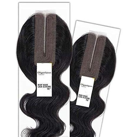 Organique Mastermix Shake-N-Go Synthetic Weave - BODY WAVE LACE CLOSURE 16" (Dark Brown)
