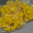 Frienda 100 Pcs Electric Fence Wire Insulators Screw Round Post Insulator Fence Wire Holding Insulator Post Clips Insulators for Farm Garden Pet Containment Animal Husbandry Electronic (Yellow)