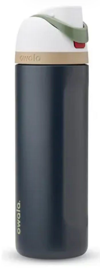 Owala FreeSip Insulated Stainless Steel Water Bottle with Straw for Sports and Travel, BPA-Free, 24oz