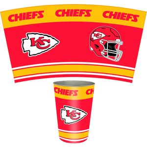 FANMATS 34680 NFL - Kansas City Chiefs Wastebasket | Red | 15"x10.5"x10.5" | Primary Logo, Helmet, & Wordmark