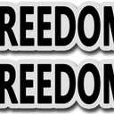 4 x 2 Pack Charlie Kirk Freedom Car Magnet Auto Truck Fridge Magnetic Decal Bumper Magnet