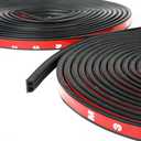 65.6 Ft Universal Self-Adhesive Auto Rubber Weather Draft Seal Strip - B-Shaped for Car, Truck, Pickups, Boats, and RVs
