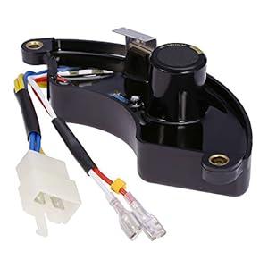 Anxingo AVR Automatic Voltage Regulator Rectifier for Generator 3KW 4KW 5KW 5.5KW 6KW 6.5KW 7KW 7.5KW 8KW, Half Moon Style Universal