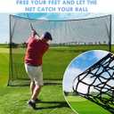 Amazgolf Golf Net,10Ft Golf Practice Net,Sports Practice Barrier Net, Heavy Duty Ball Netting Golf Hitting Net, DIY Ball Net,Baseball Net Hockey Net and Chipping Net