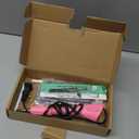 Hotfix Rhinestones Applicator Kit with 4600 Crystals (White/AB/12-Color) & 19 Pattern Templates - Bedazzler Craft Kit Includes Tweezers, Storage Bag for Clothes, Party Costumes DIY Accessories (Pink)