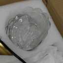 Modern 6-Light Glass Chandelier Semi Flush Mount Ceiling Light Fixture Elegant Mid Century Gold Ceiling Lighting for Bedroom Living Room Dining Room Kitchen Island Hallway