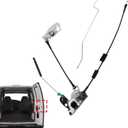 Blycorul Rear Door Latch Assembly with Cable & Rod, Rod Right Passenger Side for Ford 1992-2019 E150 E250 E350 Econoline Van, Cargo Door Connective Repair Lock Latch Replaces 6C2Z-15431A02-AA