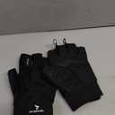 ATERCEL Workout Gloves for Men and Women, Exercise Gloves for Weight Lifting, Cycling, Gym, Training, Breathable and Snug fit (Medium, Black)