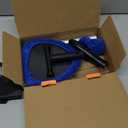 AstroAI Windshield Cleaner Tool, Car Interior Window Detailing Cleaning Kit with Extendable Handle and 4 Easy-to-Install Reusable Microfiber Pads, Auto Glass Wiper Brush Kit for Car&Home, Blue, 21In