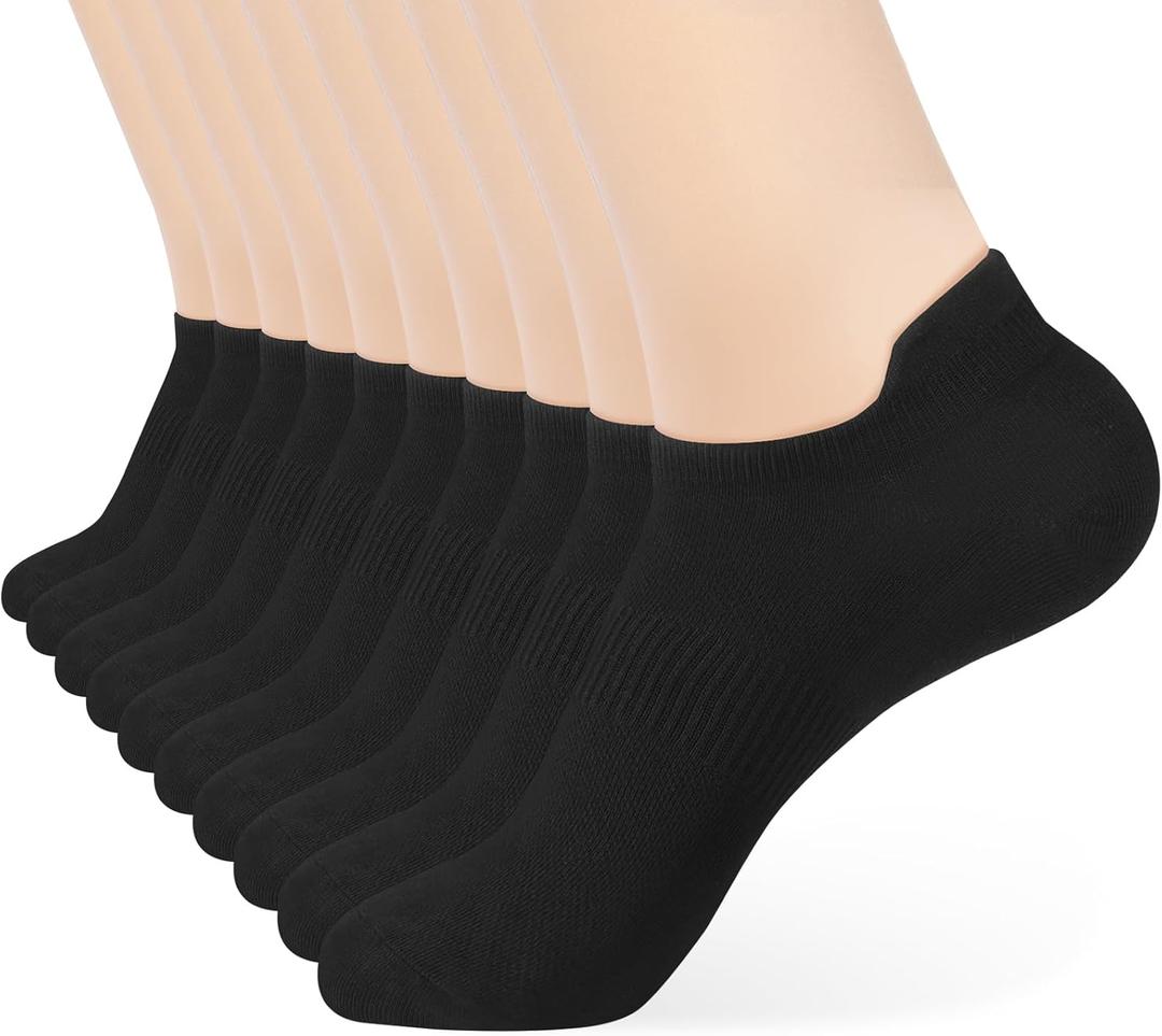 ATBITER Ankle Socks Women's Thin Athletic Running Low Cut No Show Socks With Tab 8-Pairs, Size: 7-9