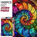 Jigsaw Puzzles for Adults 1000 Pieces Abstract Fantasy Art Puzzles with Letters on Back Mindfulness Unique Fun Educational Hard Difficult Challenging Puzzle for Gift