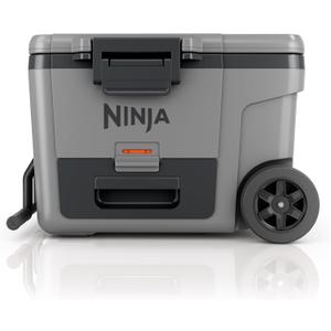 Ninja | Cooler | FrostVault 45QT Cooler with Wheels | Insulated with Temp Dry Storage Drawer | Keeps Ice Cold for Days | for The Beach, Camping, Picnics & More | Slate Gray | FB245GY (Light Grey)