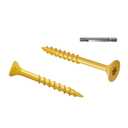 #8 x 1 Deck Screws, Flat Head Wood Screws, Tan Epoxy Coated, Exterior Decking Screw, Torx Drive, T25 Star Bit Included, 100 PCS