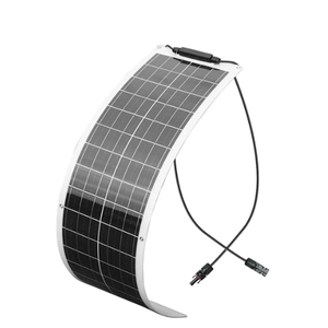 50W Flexible Solar Panel, 50 Watt 12V Small Solar Panel, Callsun 23% High Efficiency 182 PERC IP68 Waterproof ETFE Offgrid Solar Panels for RV Living Camping Van Car Marine (White)
