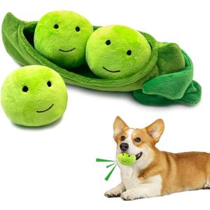 Hide and Seek Dog Toys, Squeaky Interactive Puzzle Dog Toys for Boredom and Stimulation, Dog Enrichment Toys for Small and Medium Dogs (Pea Balls, Pack of 3)