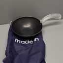 Starfrit 32cm (14") Non-Stick Wok with Wooden Handle - Durable Carbon Steel - Ideal for Asian Recipes - Oven Safe - PFOA Free - Easy to Clean - Black