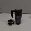 THERMOS Stainless King VacuumInsulated Travel Mug with Handle  16oz, Midnight Blue  Thermos Tumbler for Hot & Cold Drinks  Leak & SweatProof Stainless Steel Coffee Mug with Lid for Commuting